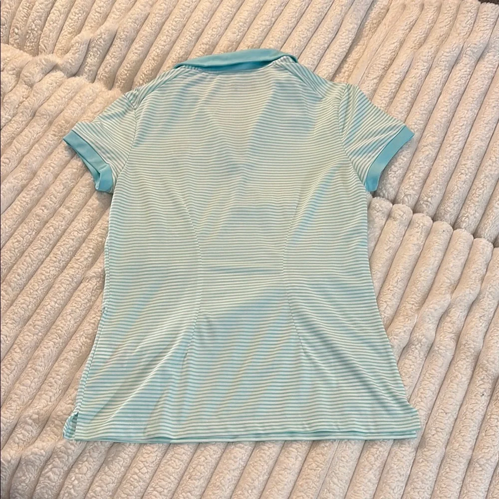 Nike Blue Blouse Moisture-Wicking Athletic Style